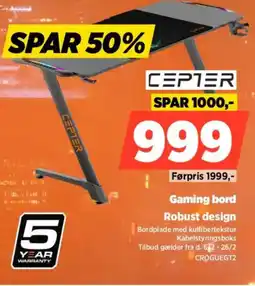 Power CEPTER Gaming bord CROGUEGT2 tilbud