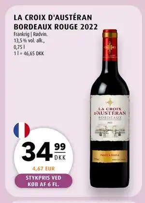 Scandinavian Park LA CROIX D'AUSTÉRAN BORDEAUX ROUGE 2022 tilbud