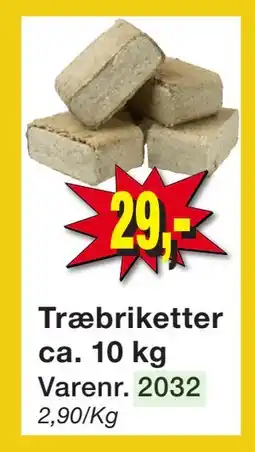 Harald Nyborg Træbriketter ca. 10 kg tilbud