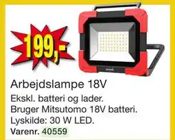 Harald Nyborg Arbejdslampe 18V tilbud