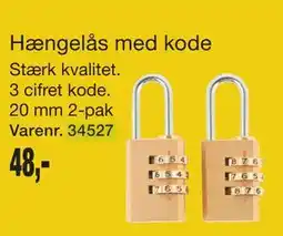 Harald Nyborg Hængelås med kode tilbud