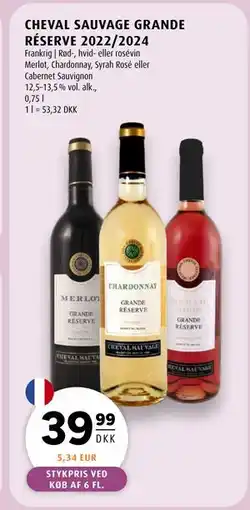 Scandinavian Park CHEVAL SAUVAGE GRANDE RÉSERVE 2022/2024 tilbud