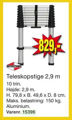 Harald Nyborg Teleskopstige 2,9 m tilbud