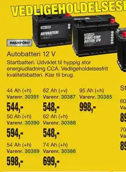 Harald Nyborg Autobatteri 12 V tilbud