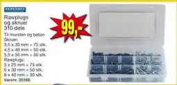 Harald Nyborg Rawplugs og skruer 310 dele tilbud