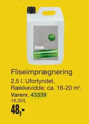 Harald Nyborg Fliseimprægnering tilbud