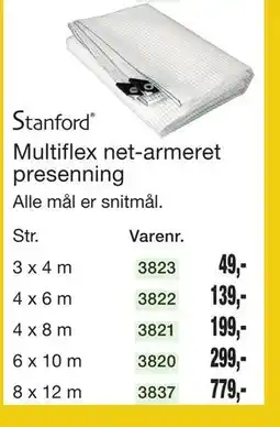 Harald Nyborg Multiflex net-armeret presenning tilbud