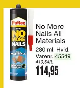 Harald Nyborg No More Nails All Materials tilbud