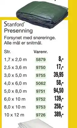 Harald Nyborg Presenning tilbud