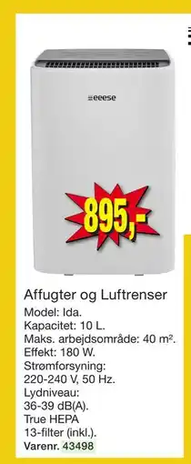 Harald Nyborg Affugter og Luftrenser tilbud