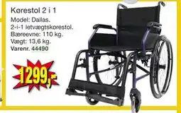 Harald Nyborg Kørestol 2 i 1 tilbud