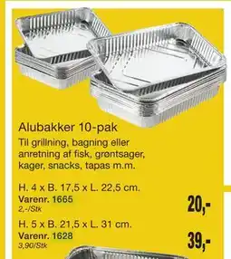 Harald Nyborg Alubakker 10-pak tilbud