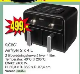 Harald Nyborg Airfryer 2 x 4 L tilbud