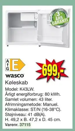 Harald Nyborg Køleskab tilbud