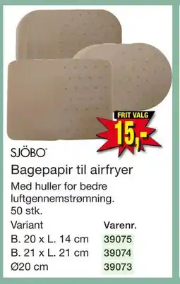 Harald Nyborg Bagepapir til airfryer tilbud