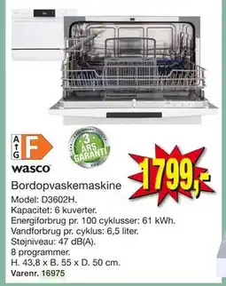 Harald Nyborg Bordopvaskemaskine tilbud