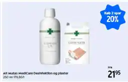 Matas Alt Matas MediCare Desinfektion og plaster tilbud