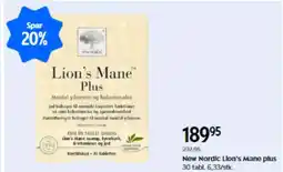 Matas New Nordic Lion's Mane plus tilbud