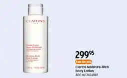 Matas Clarins Moisture-Rich Body Lotion tilbud