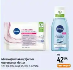 Matas Nivea øjenmakeuptjerner og renseservletter tilbud