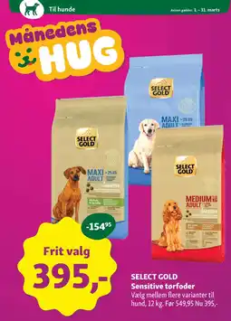 Maxi Zoo Select gold sensitive tørfoder tilbud