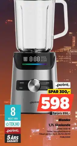 Power Point blender glaskande tilbud