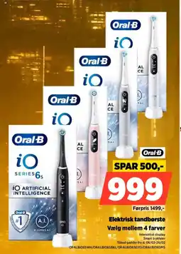 Power Elektrisk tandbørste vælg mellem 4 farver tilbud