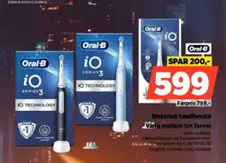 Power Oral-B Elektrisk tandbørste Vælg mellem tre farver tilbud
