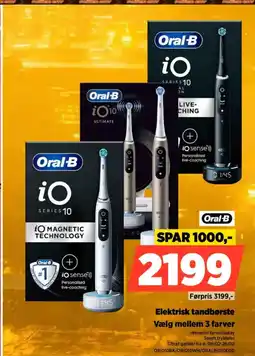 Power Oral-B Elektrisk tandbørste Vælg mellem 3 farver tilbud