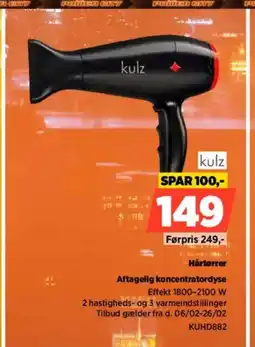 Power Kulz aftagelig koncentratordyse tilbud