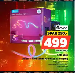 Power Govee led-strip rgbic - flere farver kan vises på én gang tilbud