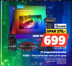 Power Tv baggrundsbelysning rgbic - flere farver kan vises på én gang tilbud