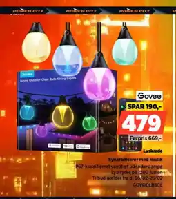 Power Govee Lyskæde Synkroniserer med musik tilbud