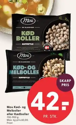 SPAR Mou Kød- og Melboller tilbud