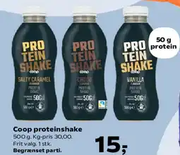SuperBrugsen Coop proteinshake tilbud
