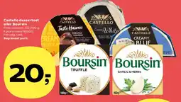 SuperBrugsen Castello dessertost eller Boursin tilbud