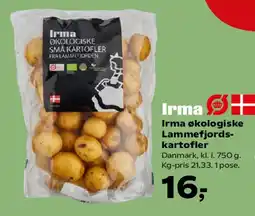 SuperBrugsen Irma økologiske Lammefjords-kartofler tilbud