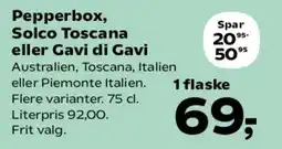 SuperBrugsen Pepperbox / Solco Toscana / Gavi di Gavi (prisinfo) tilbud
