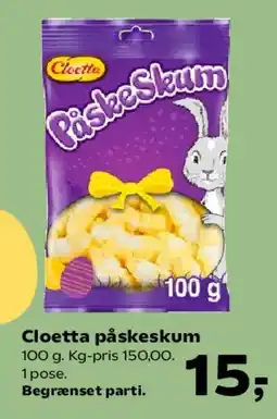 SuperBrugsen Cloetta påskeskum tilbud