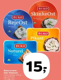 SuperBrugsen Buko smøre- eller flødeost tilbud