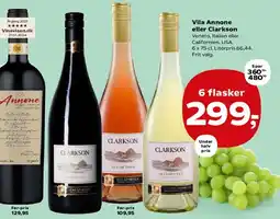 SuperBrugsen Vila Annone eller Clarkson (6 flasker tilbud) tilbud