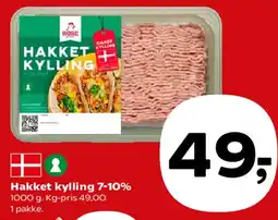 SuperBrugsen Hakket kylling 7-10% tilbud