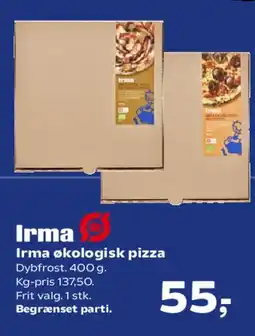 SuperBrugsen Irma økologisk pizza tilbud