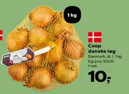 Kvickly Danske løg (1 kg) tilbud