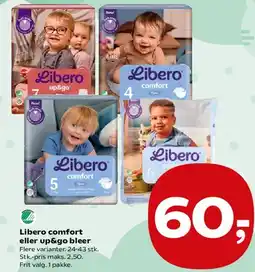 Kvickly Libero comfort eller up&go bleer tilbud