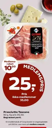 Kvickly Prosciutto Toscano tilbud