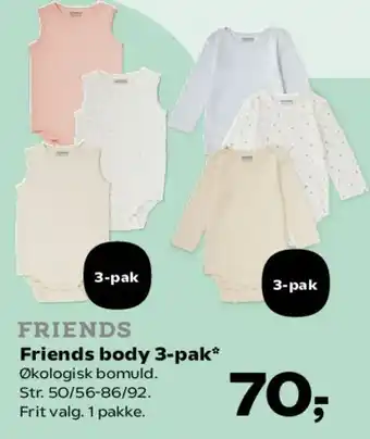 FRIENDS Friendly body 3-pak