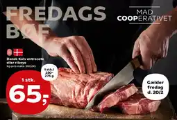 Kvickly Dansk Kalv entrecote eller ribeye tilbud