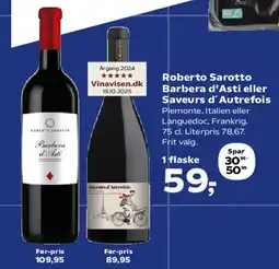 Kvickly Roberto Sarotto (Barbera d'Asti) tilbud