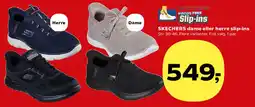 Kvickly Skechers dame eller herre slip-ins tilbud